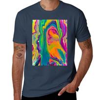 Edited Photo Of Original Acrylic Flow Painting Tshirt Construction Work Tee Shirt S