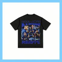 Mbapp France Vintage Graphic T-Shirt Retro Soccer Fan Casual Tee.Jpg S