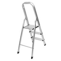 3 Step Ladder Foldable Aluminium Alloy Non Slip 330lbs Capacity Multifunctional Portable Step Stool Aluminum alloy