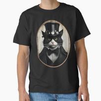 Steamcat Steampunk Tuxedo Cat Classic TShirt Made In UsaAus TShirt S2xl S