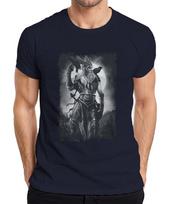 Viking Warrior Raven Odin Norse Mythology Moon Runes Grunge Unisexs TShirt S