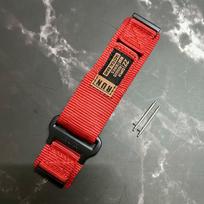 Suunto7 24mm Nylon Loop Strap Bracelet For Suunto9/9baro/Spartan Sport Easy Fit Watch Band D5 Replaceable Wristband Belt SUUNTO 7 raudona