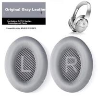 PENGGU Replacement Ear Pads for Bose QC35 II and QC45 Headphones, Genuine Lambskin Soft Foam Noise-Cancelling Ear Cushions, Gray