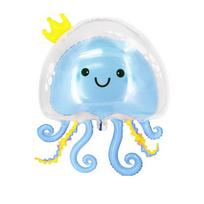 Double-layer Jellyfish Bubble Balloon Cute Birthday Party Decor  Home Decor mėlyna