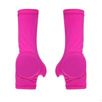 Ice Skating Hand Protector Padded Palm Stretch Material Rose Red L