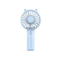 Portable Handheld Fan Small Cooling Fan USB Rechargeable Eyelash Eyelash Mute Cooler Handheld Fan Mini USB Rechargeable Desk mėlyna
