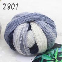 2 Two Balls Of Magic Ball Line Hand-Woven Scarf Shawl Line 800 Meters Long Segment Dyed Rainbow Wool Lace Line 2801