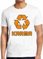 Karma Recycle Symbol Good Karma Comes Around Buddha Vintage Yoga T Shirt M15 M