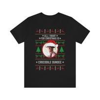 All I want for Christmas is Crocodile Dundee T-shirt L