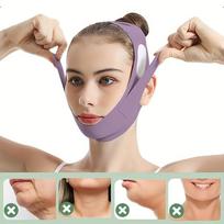 Graphene V Shape Face Lift Strap Adjustable Double Chin Reducer Breathable Reusable Facial Band 5 Sizes for Men Women
