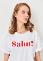 Salut! T-shirt, Salut, Hello, French Ladies Shirt, Francophile, Salut Tee, French Tee, French Hello Shirt, Women T-shirt, Ladies Tee, Unisex S