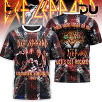 New Def Leppard Summer Tour 3D S-234XL Gift family T-Shirt A454 XXXXL