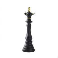 Chess Figurine Accented Piece Statue Carved Ornament for Collectors, Bookshelf, Study, Office