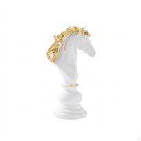 Chess Figurine Accented Piece Statue Carved Ornament for Collectors, Bookshelf, Study, Office