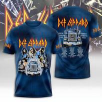 Hot Def Leppard The World Tour 2026 Music Rock Band 3D T-shirt XXL