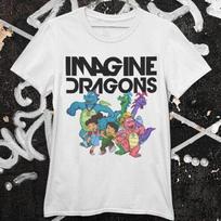 Rare Imagine Dragons Band T-Shirt Cotton Unisex Tee XXL