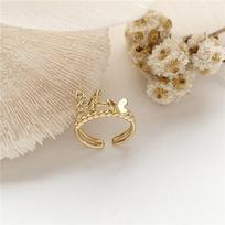 4 Pcs Geometric Rings Sets Butterfly Finger Ring Set For Women Fashion Jewelry onesize