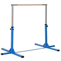 Reguliuojamo aukščio gimnastikos skersinis vaikams, vaikų jaunimo Kip aukštas skersinis fitnesui, mėlynas 194 x 121 x 150 cm mėlyna