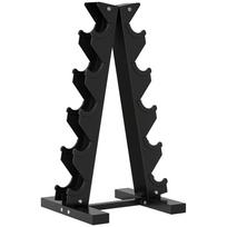 Five-Tier Dumbbell Storage Rack, for Home Gym Exercise - Black 35 x 33 x 66 cm juoda
