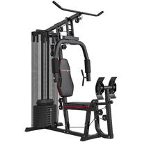 Weights Machine, Multi Gym with 45kg Weight Stack, Compact Home Gym Leg Press Machine for Full Body Training 160 x 108 x 200 cm juoda