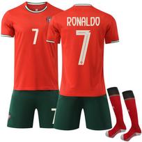 Soccer Uniform Set, Short Sleeve Football Jersey and Shorts Sportswear Kit for Training, Matches and Team Activities 26（Rec. Height 140-150cm）