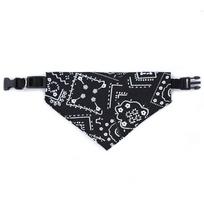 Adjustable Dog Bandana Printed Soft Collar For Dog Pet Supplies Cat Dog Scarf Collar For Chihuahua Puppy Pet Neckerchief S juoda