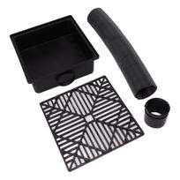 Black Gutter Downspout Extensions Catch Basin Low Profile Downspout Extender Catch Basin Downspout