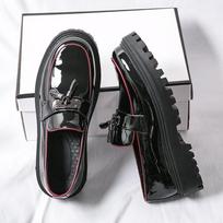 Fashion Lefu Shoes Men PU Thick Soled Wear-resistant Leather Shoes British Business Office Fashionable Tassel Shoe Sizes 38-46 Men Shoes 38