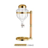 Ice Wine Decanter with Golden Faucet Dispenser