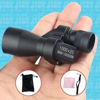 Nešiojami HD naktinio matymo mini žiūronai su dideliu priartinimu lauko žvejybai, medžioklei, stovyklavimui 1PCS juoda