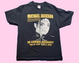 Michael Jackson Memorial T-shirt 3XL gray