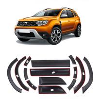 Flary I Listwy Ochronne Na Drzwi Komplet Czarne Dacia Duster 2018 Do 2023