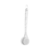 Crystal Handle Bath Brush, Dual Side Body Scrub Brush, Exfoliating Back Scrubber - Long Handled Shower Brush for Bathing gryna