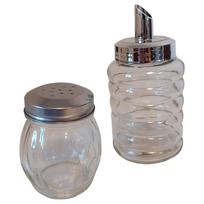 Table Salt Shaker Set 130 Ml + Crystal Sugar