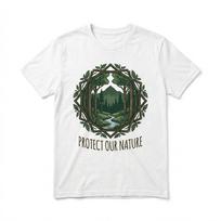Protect Our Nature Hiking Shirt Retro Wilderness Mountain Graphic Tee Unisex XXXXL