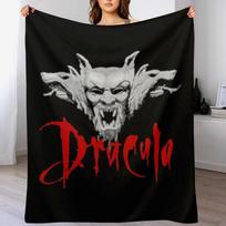 Dracula Bram Stoker Throw Blanket Ultra Soft Flannel Fleece Blanket for All Seasons Size: 75*100cm, Weight: 230 GSM