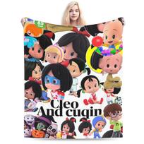 Relax Cleo & Cuquin Anime Blanket Accessories Home Decorative  Throw Blankets Lightweight Fleece for Couch 130cmx150cm