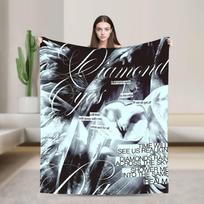Deftones Around the Fur Blanket Travel Office Flannel Throw Blanket For Outdoor Soft Custom Quality Bedspread Birthday Gift Size: 75*100cm, Weight: 230 GSM