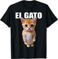 BEST! El Gato Meme Sad Crying Cat Munchkin Kitty Meme Trendy Tee S-3XL L