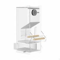 Clear Acrylic Cage Parrot Feeder Automatic birds LeakResistant Food
