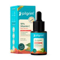 Pilgrim 10% vitamino C serumas 30 ml spindinčiai odai|Su 5% niacinamido, hialurono ir glikolio rūgštimis|Mažina tamsias dėmes, pigmentaciją|Visų tipų, riebiai, Com