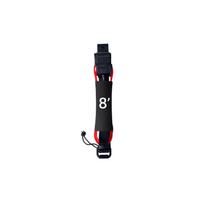 8ft Leash with Cuff for Surfing Longboard and raudona