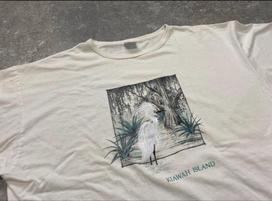 USA-made vintage alore Single Stitch Pocket T Free Size Unisex T-Shirt XXXL