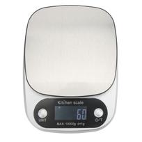 Kitchen Food Scale High Accuracy Fast Cleaning LED Screen Blue Backlight for Baking Cooking ABS