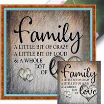 11CT Stamped Cross Stitch Kits DIY Cotton Love Series Printed Mosaic Cotton Embroidery Needlework Sets Home Wall Decor