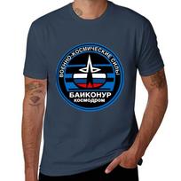Baikonur Cosmodrome Logo Tshirt Running Gym Short Sleeve Sports Tee S