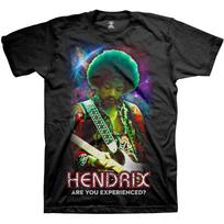 Jimi Hendrix Are You Experienced Guitar Pose 1 Unisex Tshirt L