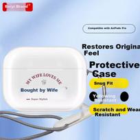 Beiyipin Cute Protective Case for AirPods Pro 2 Transparent Earphone Cover Compatible with Apple AirPods Pro Second Generation