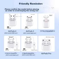 Smorss AirPods 4 Case, Universal Noise-Cancelling Version, Shockproof Anti-Slip Transparent Silicone Heat Dissipation Case + Lanyard