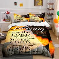 The Blessing Scripture Bedding Set  Bedding set (1 duvet cover, 2 pillowcases, duvet not included) 135x200cm